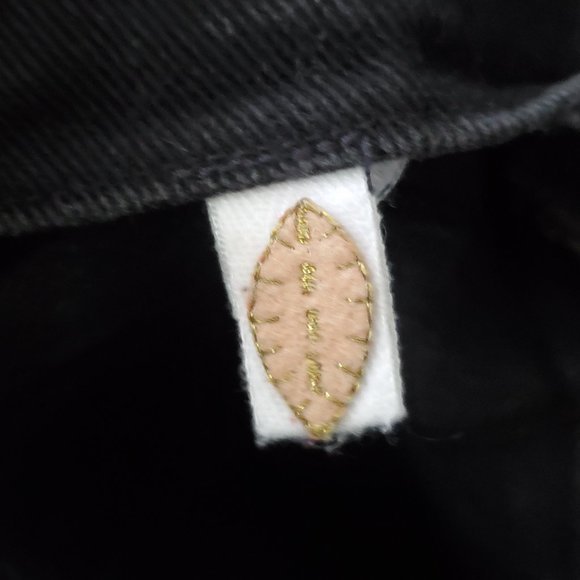 Jodi Arnold Mint black denim pencil skirt, 100% cotton, Made in USA - Picture 7 of 8